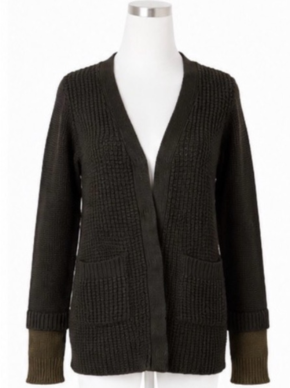 a+ro Ash Rain + Oak Color Block Cardigan / Sweater